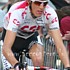 Andy Schleck is about to finish in fourth place of Lige-Bastogne-Lige 2008